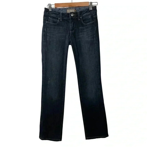 Paige Premium Denim Melrose Blue  Denim Straight Vintage Jeans Size 26 - Picture 2 of 9